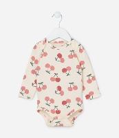 Body Infantil com Estampa Cerejinhas - Tam 0 a 18 meses - 1