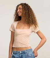 Blusa em Microfibra com Decote Quadrado - 2