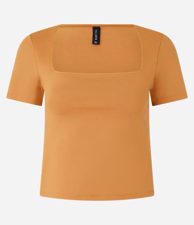 Blusa em Microfibra com Decote Quadrado - 1