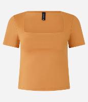Blusa em Microfibra com Decote Quadrado - 1
