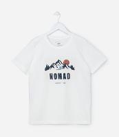 Camiseta Regular Infantil com Estampa de Montanha - Tam 5 a 14 Anos - 1