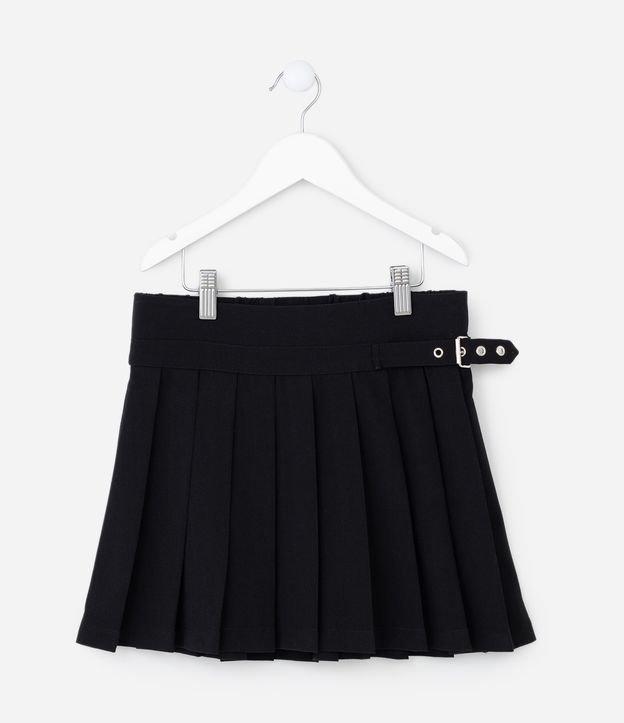 Saia Infantil Plissada com Cinto - Tam 5 a 14 Anos - 1