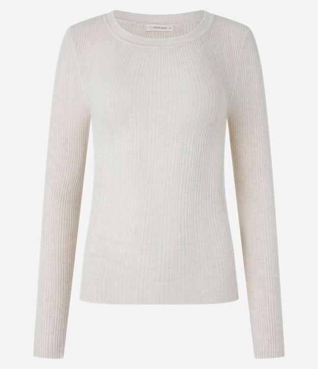 Suéter em Tricô com Textura Canelada - 1