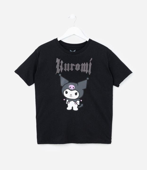 Camiseta Infantil com Estampa Kuromi - Tam 5 a 14 Anos - 1