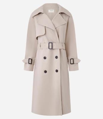Trench Coat em Gabardine com Cinto Afivelado