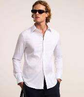 Camisa em Alfaiataria com Toque Premium Gola Lapela e Manga Longa - 1