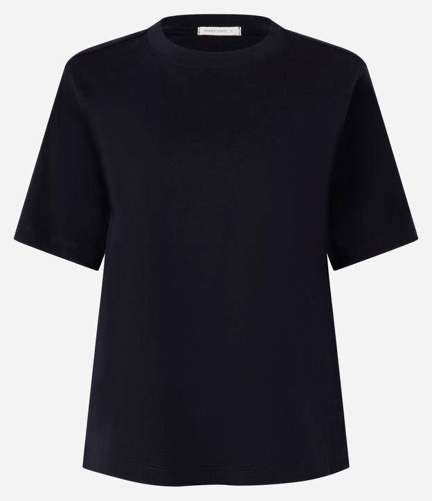 Blusa em Algodão com Gola Redonda - 1