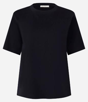 Blusa em Algodão com Gola Redonda