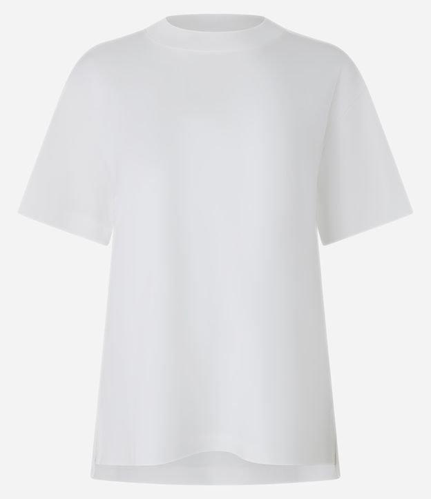 Blusa em Algodão Pima com Gola Redonda - 1