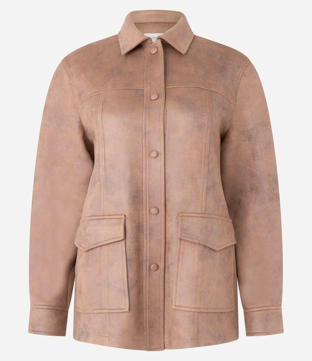 Jaqueta com Bolsos Frontais e Elástico nas Costas - 1