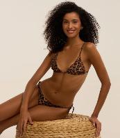 Biquíni Top Cortininha em Microfibra com Estampa Animal Print - 2