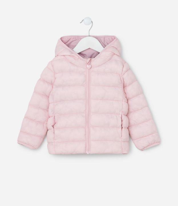 Jaqueta Puffer Infantil com Capuz - Tam 1 a 5 Anos - 1