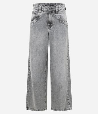 Calça Loose em Jeans com Cintura Baixa