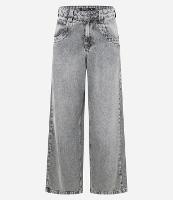 Calça Loose em Jeans Dirty com Cintura Baixa - 1