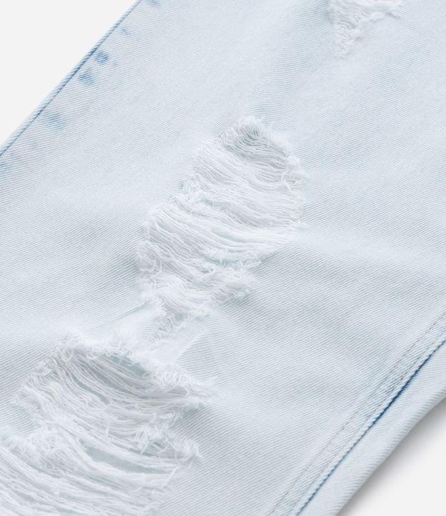 Calça Reta em Jeans com Rasgos na Perna Curve & Plus Size - 1