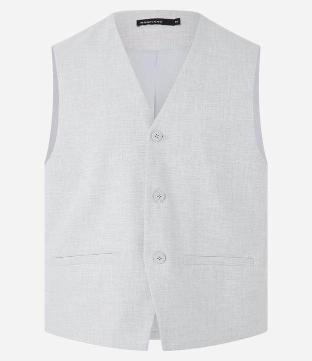 Colete em Alfaiataria com Gola em V - 1