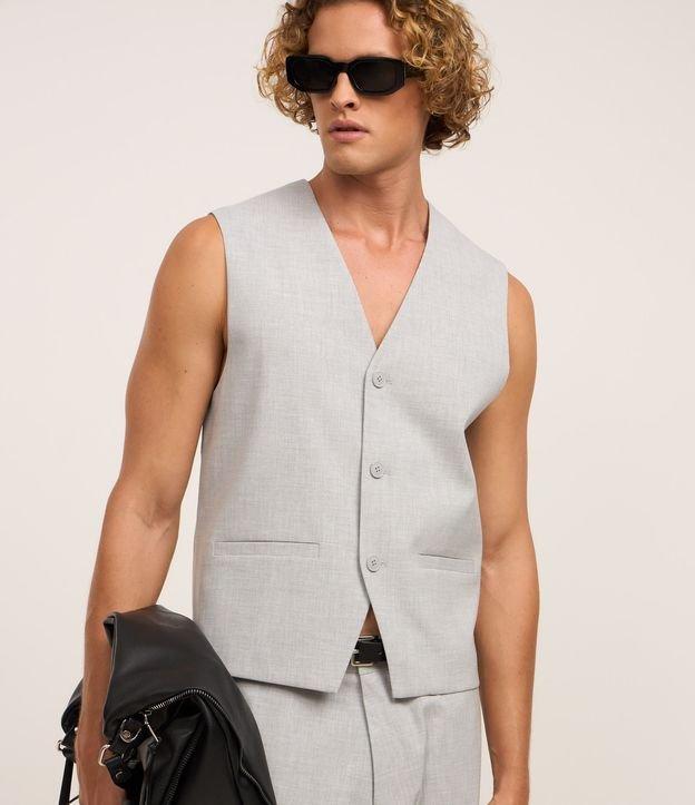 Colete em Alfaiataria com Gola em V - 2