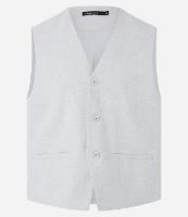 Colete em Alfaiataria com Gola em V - 1