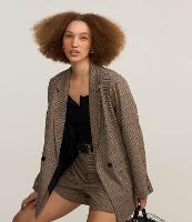 Blazer Regular Alongado em Alfaiataria Xadrez - 2