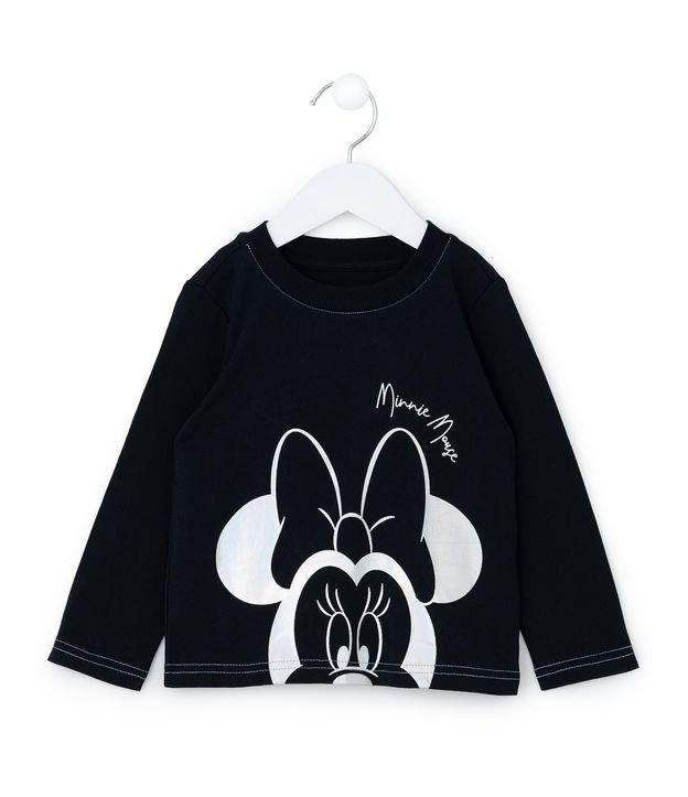 Camiseta Infantil com Estampa da Minnie em Foil - Tam 1 a 5 Anos - 1