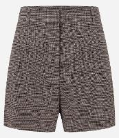 Short em Alfaiataria Xadrez com Bolsinhos Embutidos - 1