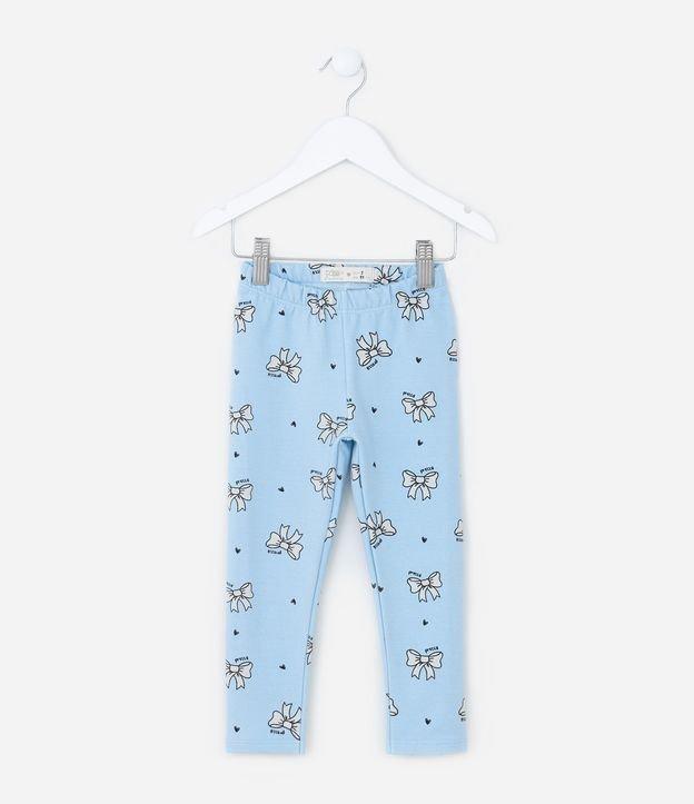 Calça Legging Infantil Quentinha com Estampa Laços - Tam 1 a 6 Anos - 1