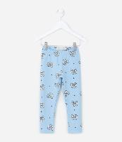 Calça Legging Infantil Quentinha com Estampa Laços - Tam 1 a 6 Anos - 1