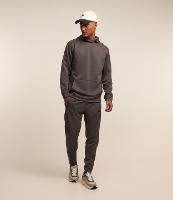 Calça Esportiva com Textura e Recorte na Barra - 1