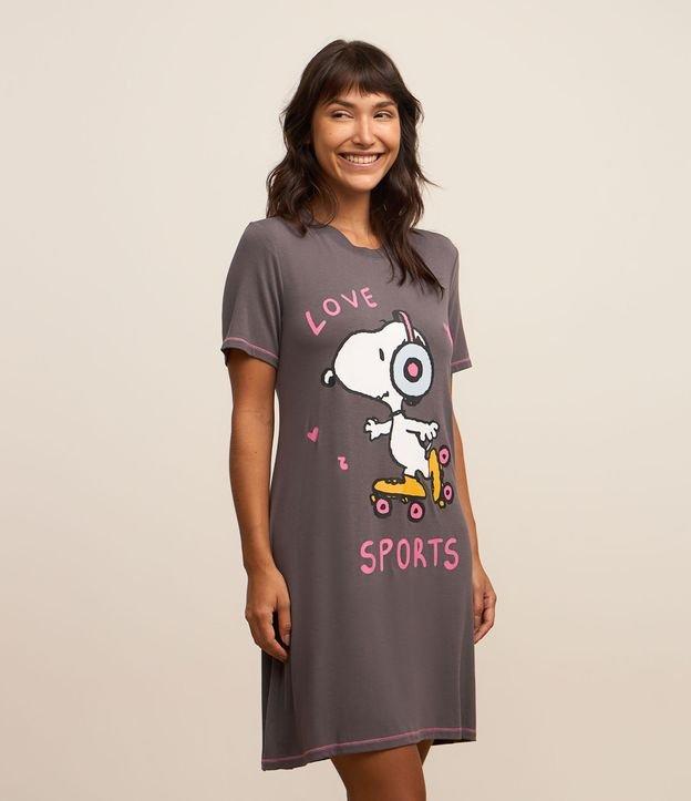 Camisola Curta em Viscose com Estampa Snoopy - 2