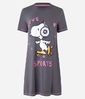 Camisola Curta em Viscose com Estampa Snoopy - 1