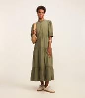 Vestido Midi em Viscose com Babado Marias - 2