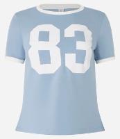 Blusa Baby Look em Algodão com Silk Frontal 83 - 1