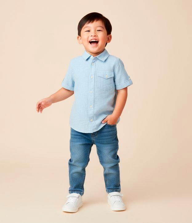 Camisa Infantil em Viscolinho com Bolsinho - Tam 1 a 4 Anos - 2