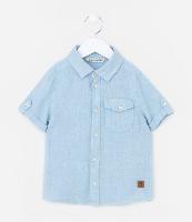 Camisa Infantil em Viscolinho com Bolsinho - Tam 1 a 4 Anos - 1