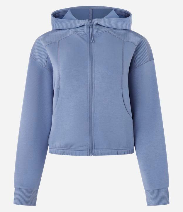 Jaqueta Esportiva em Modal com Capuz e Bolsos - 1