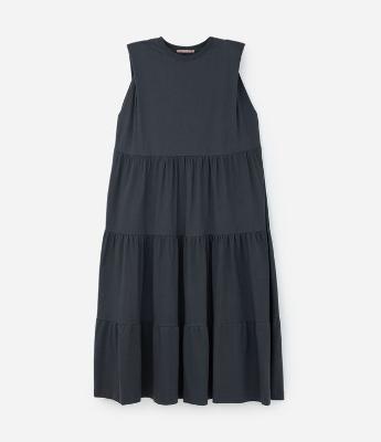 Vestido Midi Muscle Tee em Algodão Curve & Plus Size
