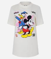 Camiseta Alongada em Algodão Estampa Mickey e Donald - 1