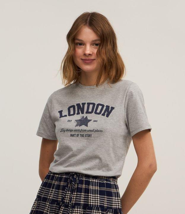 Blusa T-shirt em Algodão com Estampa London - 2