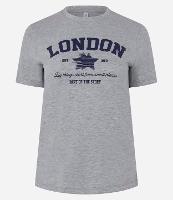Blusa T-shirt em Algodão com Estampa London - 1