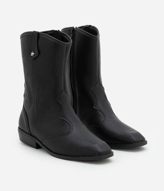 Bota Western Infantil em PU com Recortes Molekinha - Tam 26 a 36 - 1