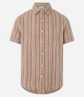 Camisa Regular em Algodão com Listras Verticais - 1