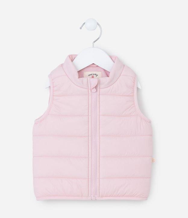 Colete Infantil Básico em Microfibra - Tam 0 a 18 meses - 1