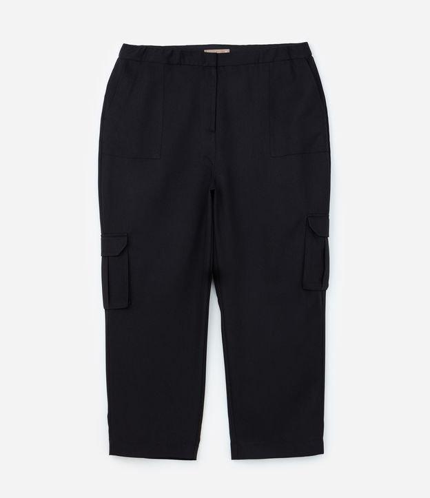 Calça Reta Alfaiataria com Bolso Cargo Curve & Plus Size - 1