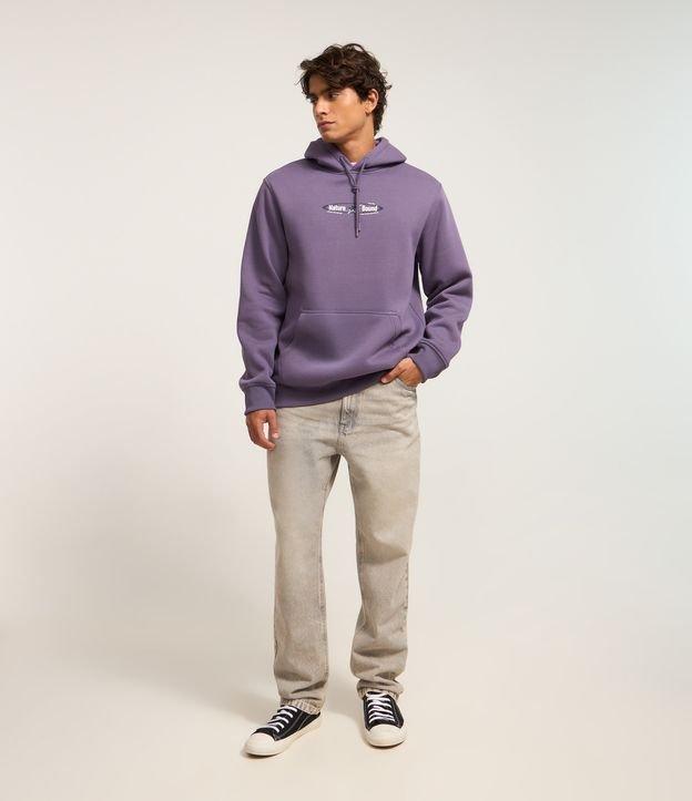 Casaco Relaxed em Moletom com Estampa Lettering - 2