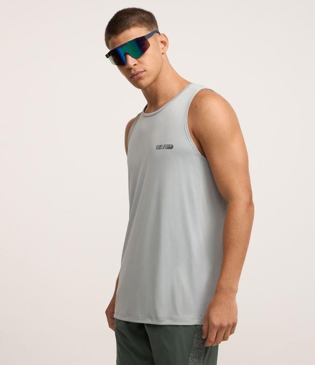 Regata Esportiva em Tecnologia Dry com Estampa Lettering Refletiva - 2