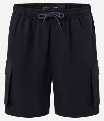 Bermuda em Poliamida com Cós Elástico e Bolso Cargo