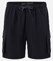 Bermuda em Poliamida com Cós Elástico e Bolso Cargo - 1