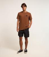 Bermuda em Poliamida com Cós Elástico e Bolso Cargo - 3