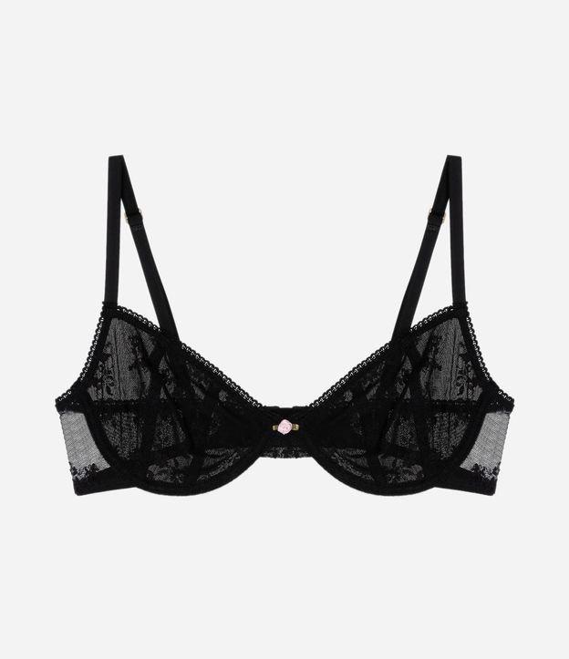 Sutiã sem Bojo e com Aro em Laise Floral - 1