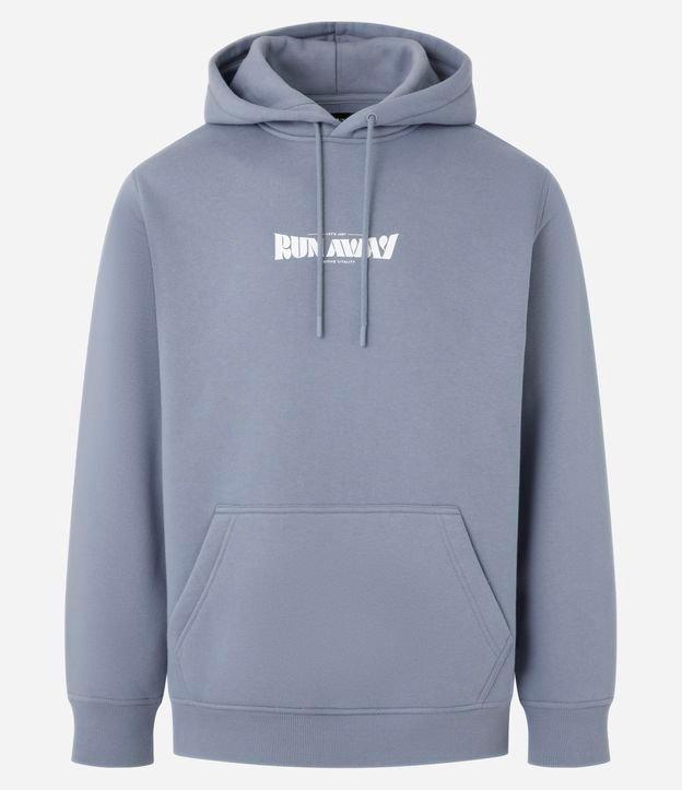 Blusão Comfort em Moletom com Estampa Lettering - 1